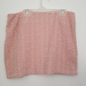 Pink cocktail skirt.